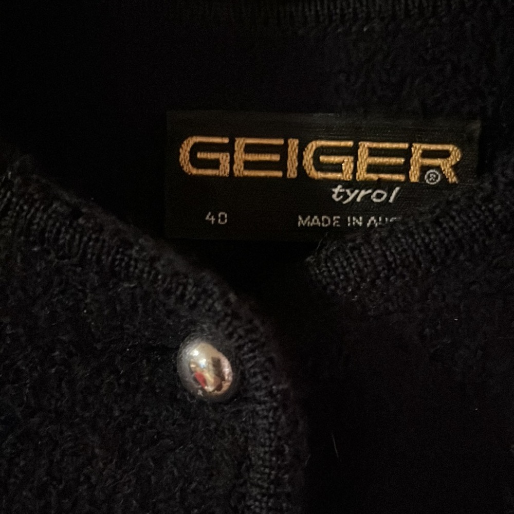 Geiger navy boiled wool jacket- made in Austria - Picture 2 of 2